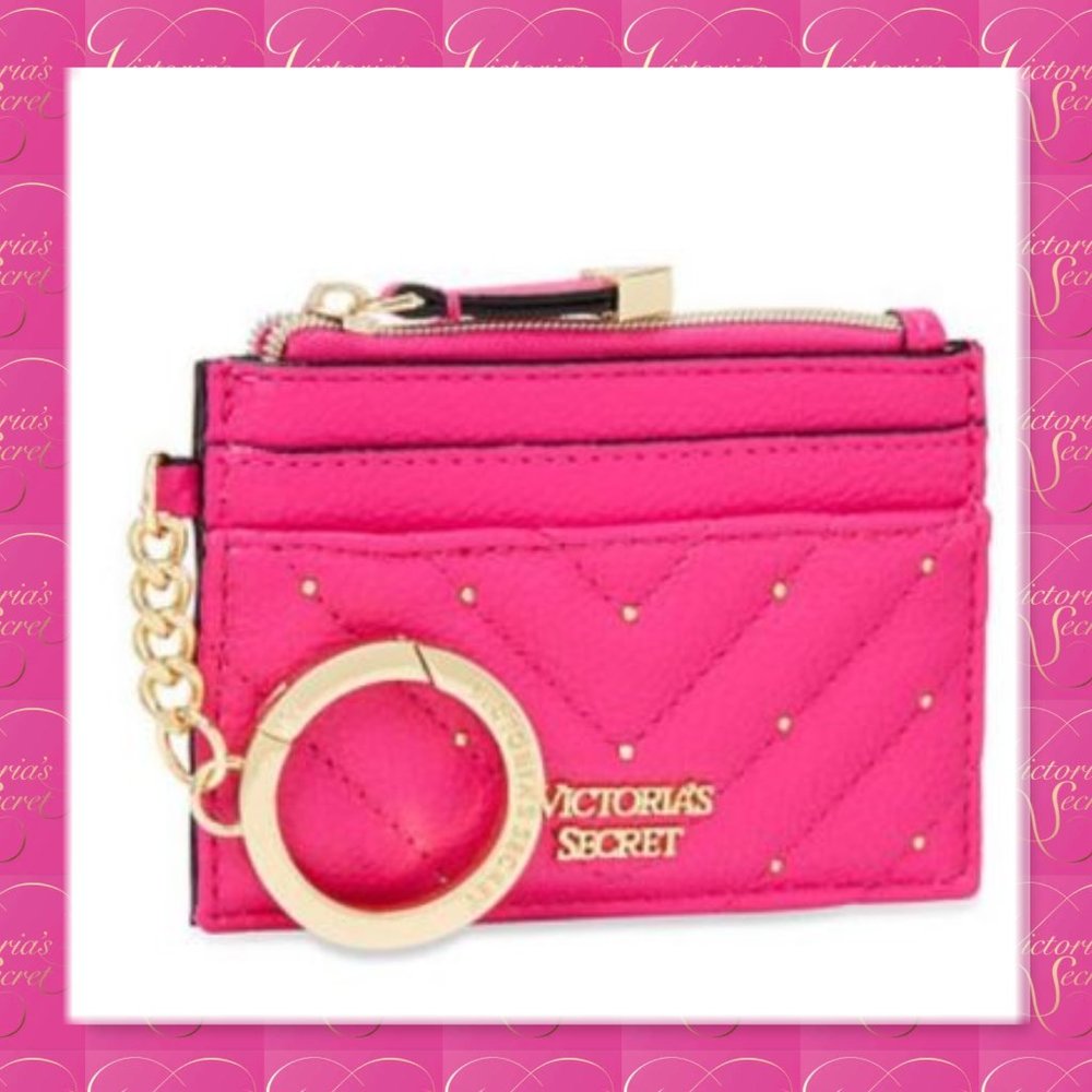 Victoria's Secret Studded V-Quilt Card Case - Picture 1 of 9